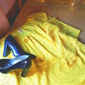 Beautiful Yellow Lace Dress